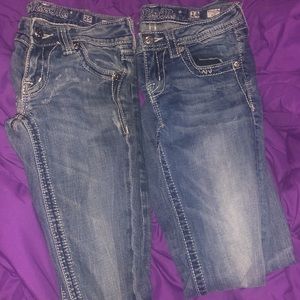 2 pairs of miss me jeans